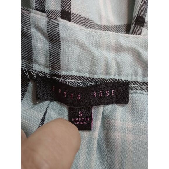 Faded Rose Skirt Ladies Small Pastel Blue‎ Mini Pleated Schoolgirl - Picture 4 of 7